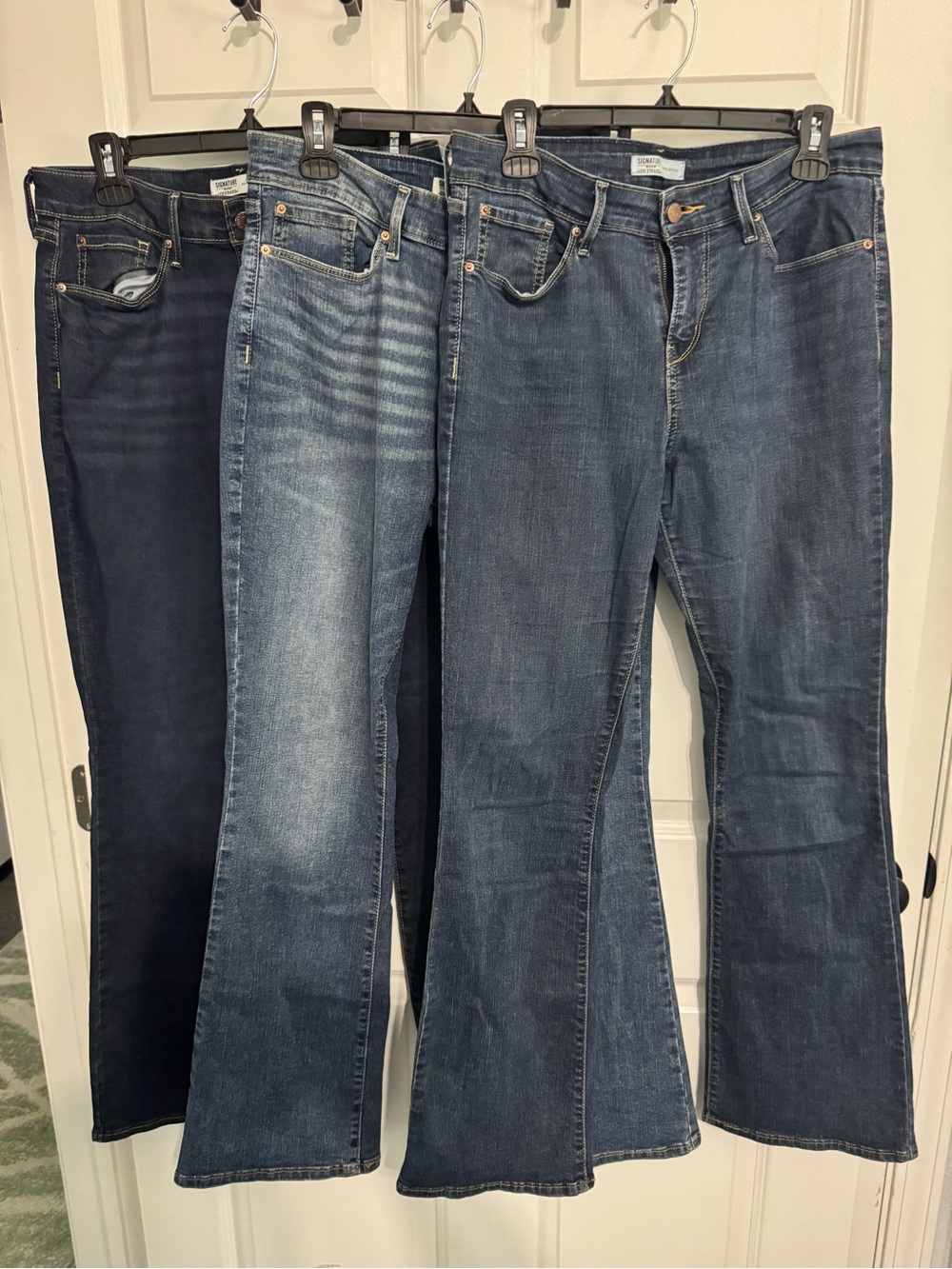 Signature by Levi Strauss Women’s Blue Bootcut Jeans Trio
